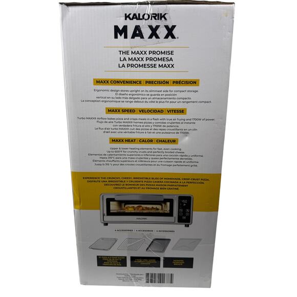 Brand New Kalorik MAXX Pizza Air Fryer Oven Stainless Steel - Picture 4 of 4